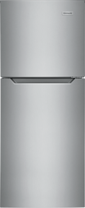 FRIGIDAIRE 23.8-Inch 12 Cu. Ft. Garage Ready Top Freezer Apartment-Size Refrigerator - Fingerprint-Resistant Stainless Steel Look (FFET1222UV)