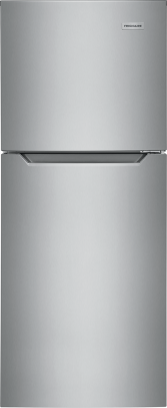 FRIGIDAIRE 23.8-Inch 12 Cu. Ft. Garage Ready Top Freezer Apartment-Size Refrigerator - Fingerprint-Resistant Stainless Steel Look (FFET1222UV)