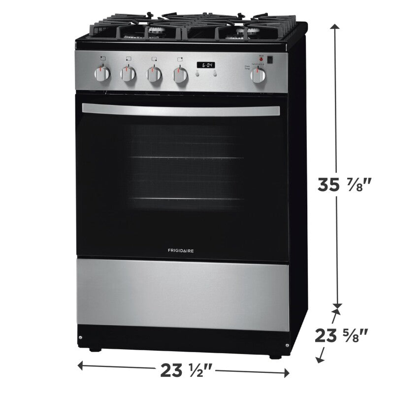 FRIGIDAIRE  24" Gas Range - Stainless Steel (FFGH2422US)