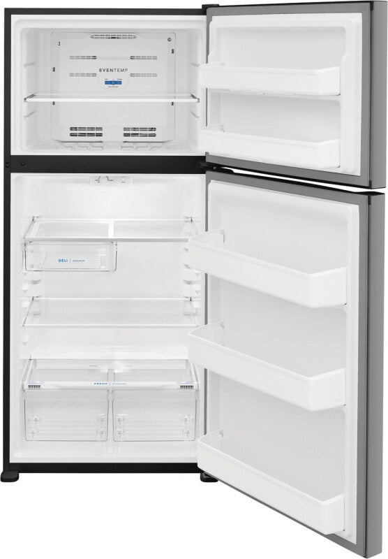 FRIGIDAIRE 30-Inch 18 Cu. Ft. Garage Ready Top Freezer Refrigerator - Stainless Steel (FFHT1835VS)