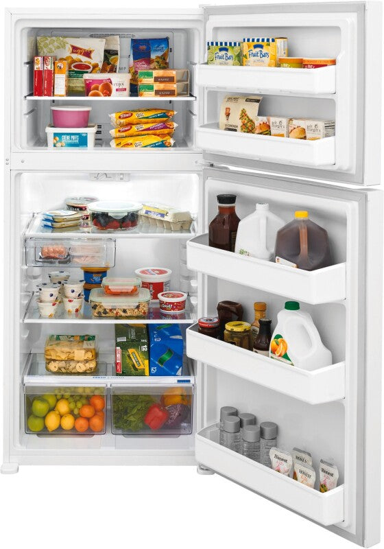 FRIGIDAIRE 30-Inch 18 Cu. Ft. Garage Ready Top Freezer Refrigerator - White (FFTR1835VW)