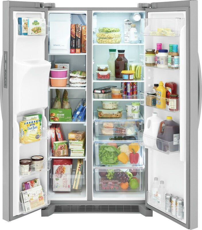 FRIGIDAIRE  22 Cu. Ft. 36" Counter-Depth Side-by-Side Refrigerator - Stainless Steel (FRSC2333AS)