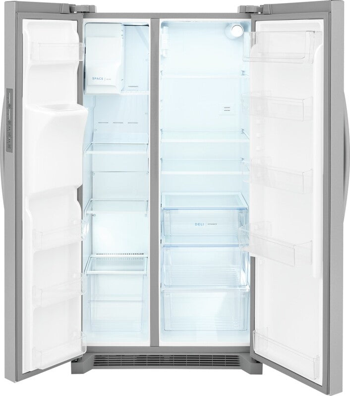 FRIGIDAIRE  22 Cu. Ft. 36" Counter-Depth Side-by-Side Refrigerator - Stainless Steel (FRSC2333AS)