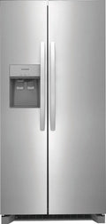 FRIGIDAIRE  22 Cu. Ft. 33" Standard-Depth Side-by-Side Refrigerator - Stainless Steel (FRSS2323AS)