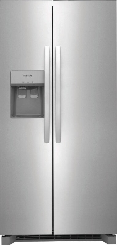 FRIGIDAIRE  22 Cu. Ft. 33" Standard-Depth Side-by-Side Refrigerator - Stainless Steel (FRSS2323AS)