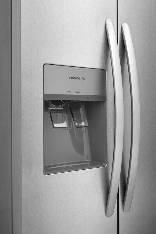 FRIGIDAIRE  22 Cu. Ft. 33" Standard-Depth Side-by-Side Refrigerator - Stainless Steel (FRSS2323AS)