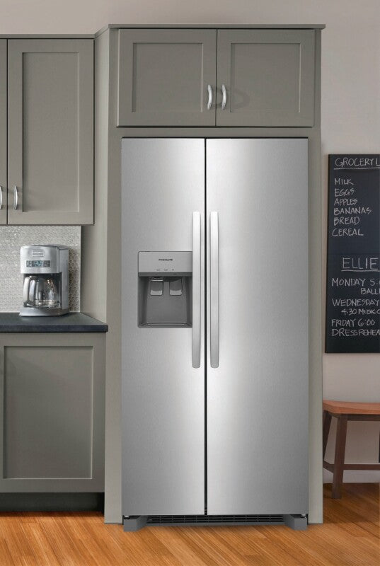 FRIGIDAIRE  22 Cu. Ft. 33" Standard-Depth Side-by-Side Refrigerator - Stainless Steel (FRSS2323AS)