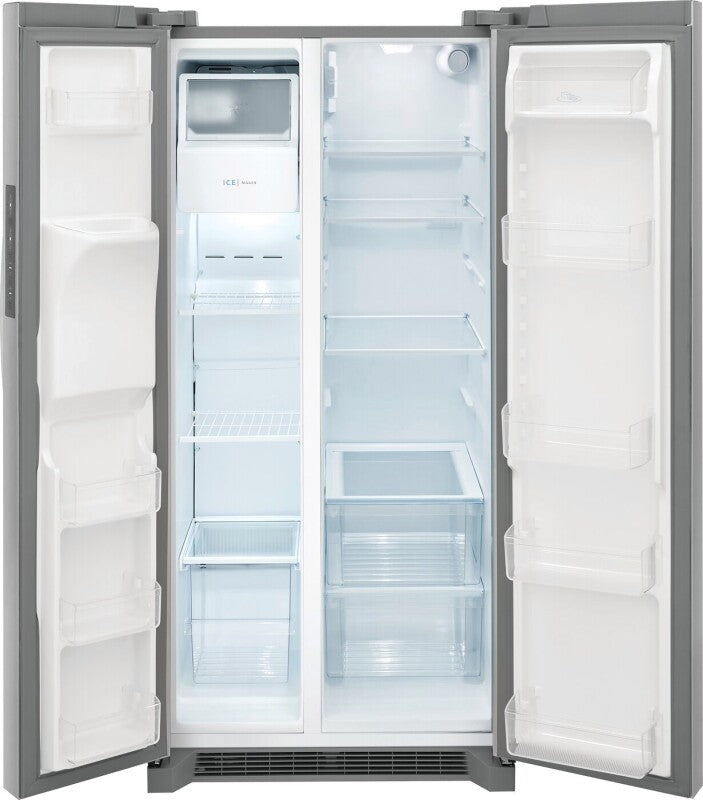 FRIGIDAIRE  22 Cu. Ft. 33" Standard-Depth Side-by-Side Refrigerator - Stainless Steel (FRSS2323AS)