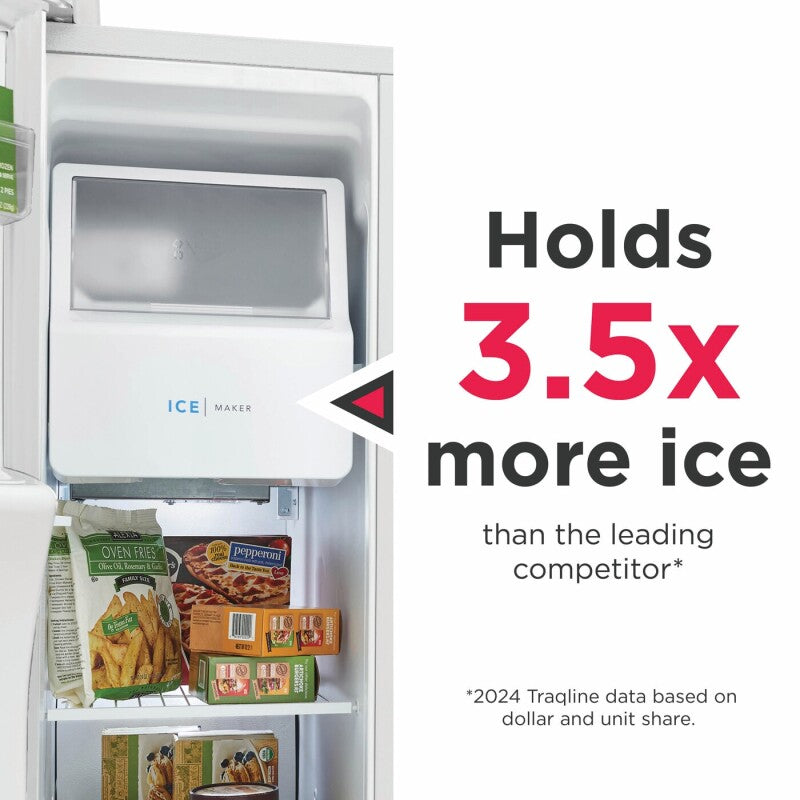 FRIGIDAIRE  26 Cu. Ft. 36" Standard-Depth Side-by-Side Refrigerator - Stainless Steel (FRSS2623AS)