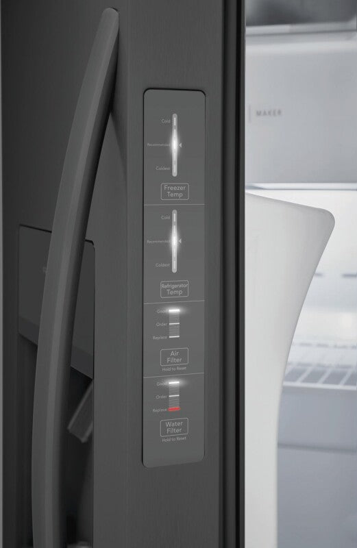 FRIGIDAIRE  26 Cu. Ft. 36" Standard-Depth Side-by-Side Refrigerator - Stainless Steel (FRSS2623AS)