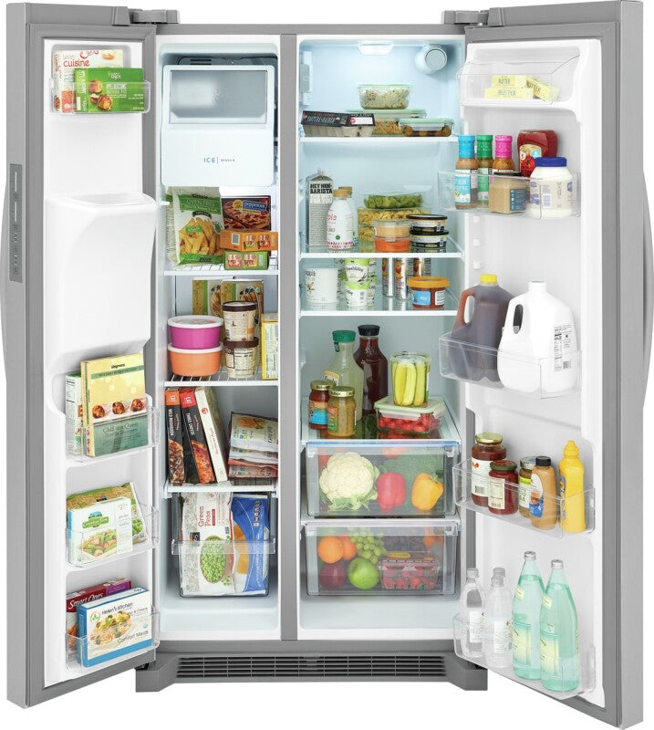 FRIGIDAIRE  26 Cu. Ft. 36" Standard-Depth Side-by-Side Refrigerator - Stainless Steel (FRSS2623AS)