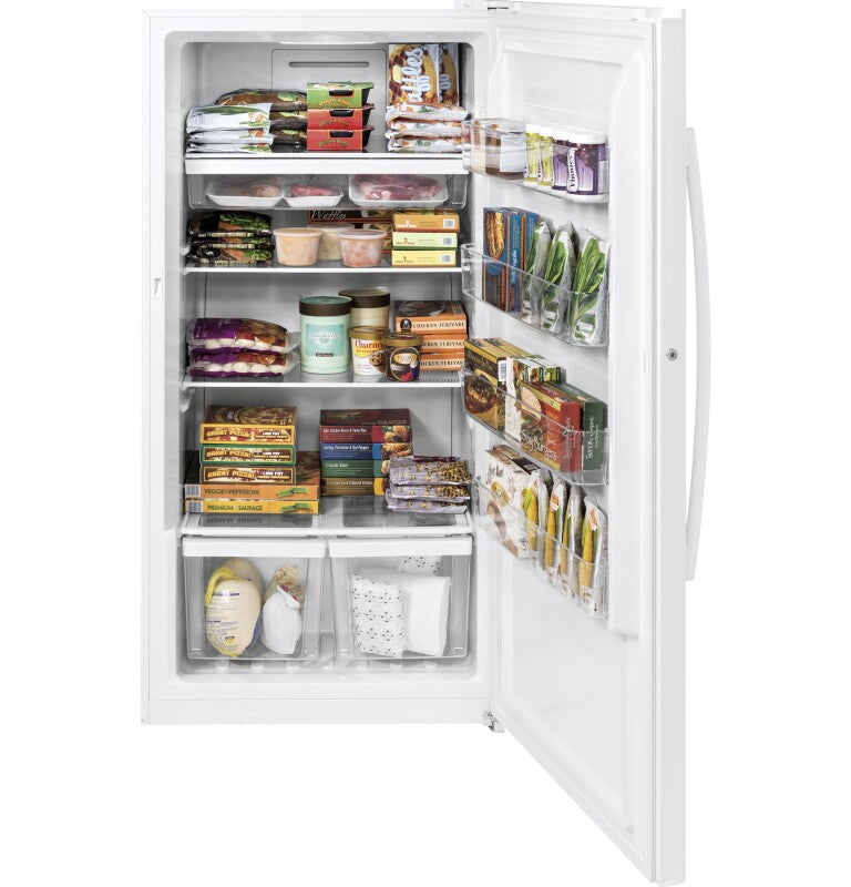 GE  17.3 Cu. Ft. Frost-Free Garage Ready Upright Freezer - White (FUF17DLRWW)