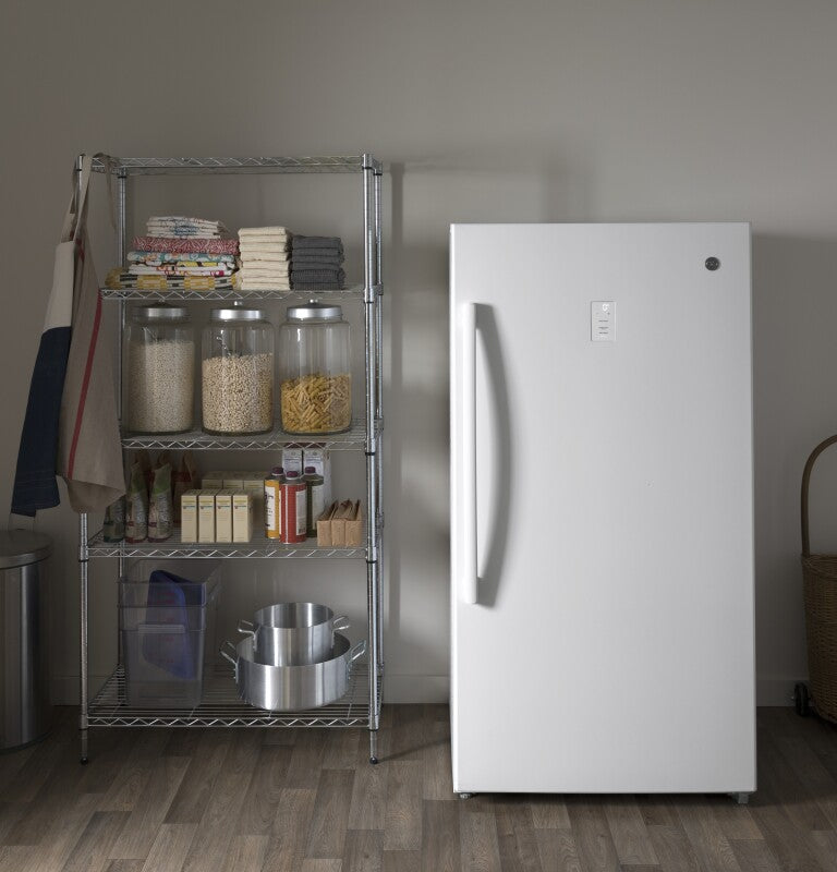 GE  17.3 Cu. Ft. Frost-Free Garage Ready Upright Freezer - White (FUF17DLRWW)