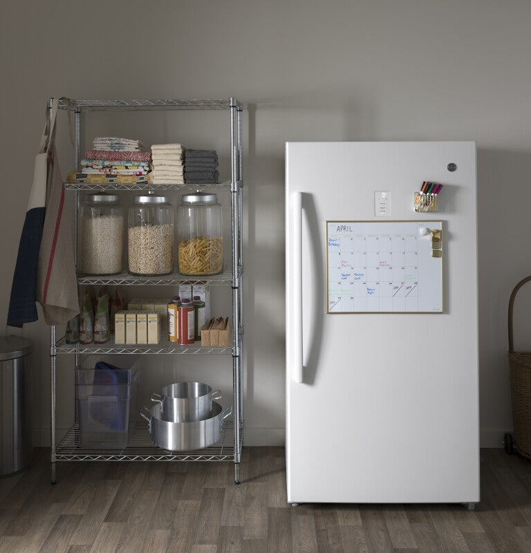 GE  17.3 Cu. Ft. Frost-Free Garage Ready Upright Freezer - White (FUF17SMRWW)