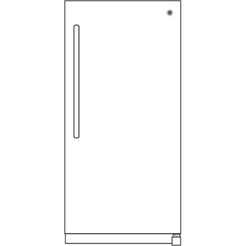 GE  21.3 Cu. Ft. Frost-Free Garage Ready Upright Freezer - White (FUF21SMRWW)