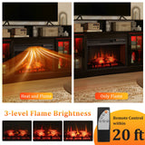 Costway Fireplace TV Stand w/ Remote Control & Thermostat for TVs up to 50" 823169745 New