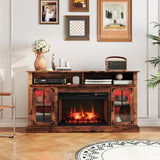 Costway Fireplace TV Stand w/ Remote Control & Thermostat for TVs up to 50" 823169745 New