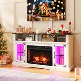 Costway Fireplace TV Stand w/ Remote Control & Thermostat for TVs up to 50" 823169745 New