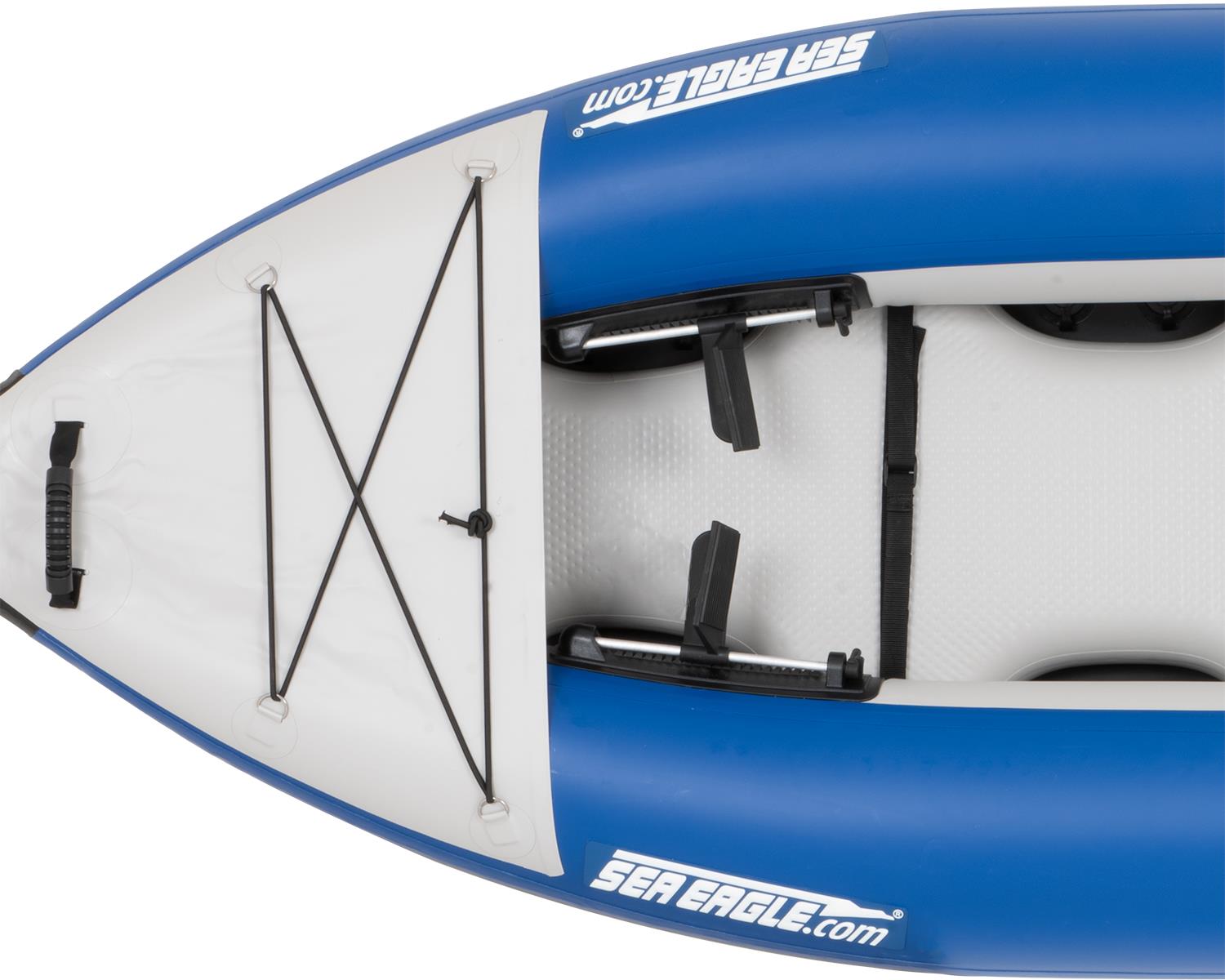 Sea Eagle 300X Explorer Inflatable Kayak Solo Deluxe Package Blue Gray New