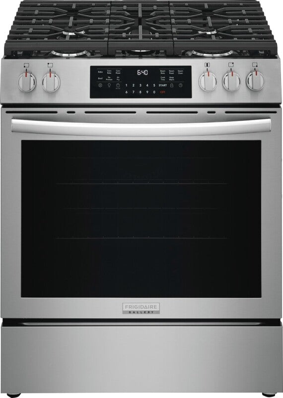 Frigidaire Gallery  30" Gas Range with No Preheat + Air Fry - Stainless Steel (GCFG3059BF)