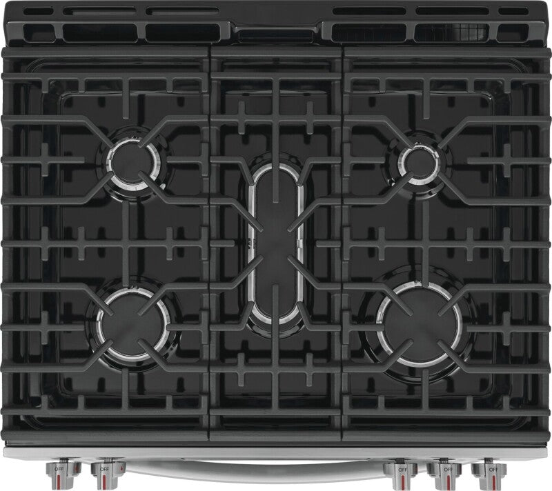 Frigidaire Gallery  30" Gas Range with No Preheat + Air Fry - Stainless Steel (GCFG3059BF)