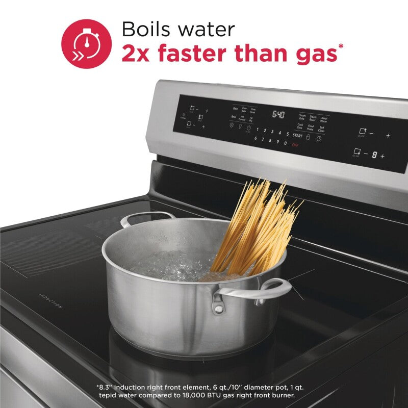 Frigidaire Gallery  30" Freestanding Induction Range with Total Convection - Stainless Steel (GCRI3060BF)