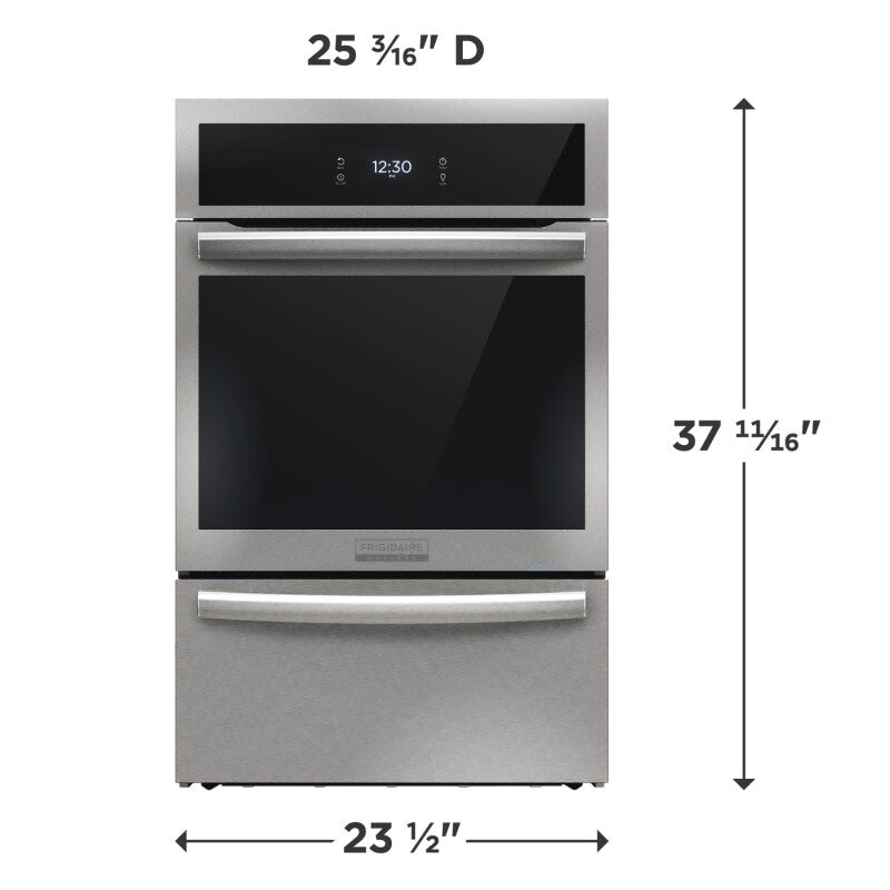 Frigidaire Gallery  24" Single Gas Wall Oven with Air Fry - Stainless Steel (GCWG2438AF)