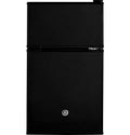 GE  Double-Door Compact Refrigerator - Black (GDE03GGKBB)