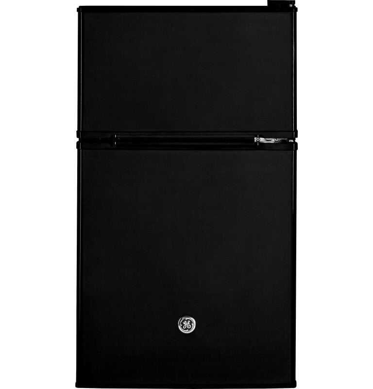GE  Double-Door Compact Refrigerator - Black (GDE03GGKBB)