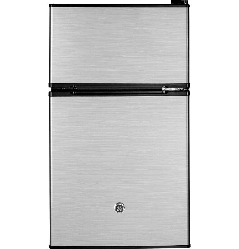 GE  Double-Door Compact Refrigerator - CleanSteel™ (GDE03GLKLB)