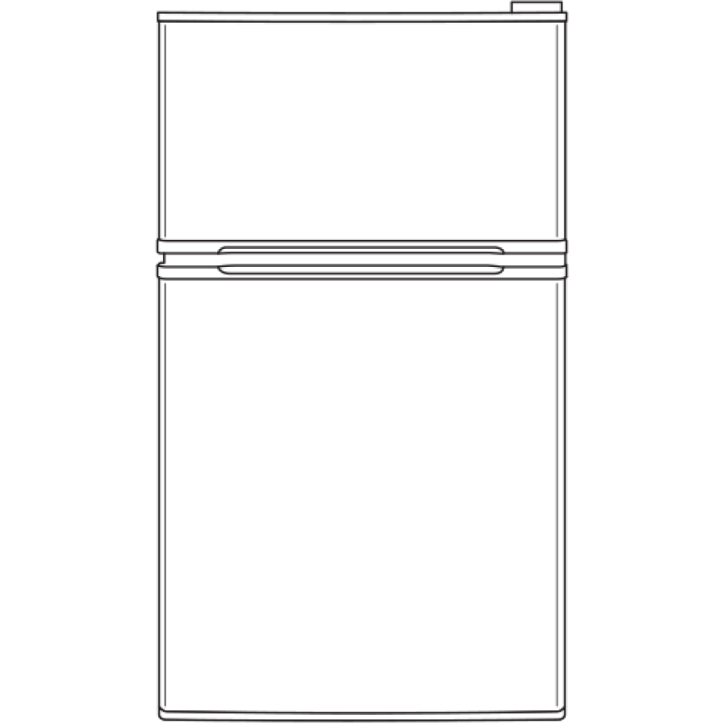 GE  Double-Door Compact Refrigerator - CleanSteel™ (GDE03GLKLB)