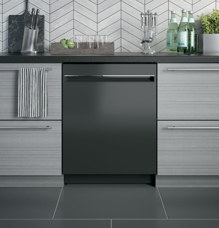GE  ADA Compliant Stainless Steel Interior Dishwasher with Sanitize Cycle - Black (GDT225SGLBB)