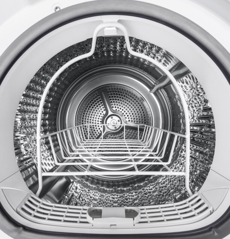 GE  24" 4.3 Cu.Ft. Front Load Vented Electric Dryer with Stainless Steel Basket - White (GFD14ESSNWW)
