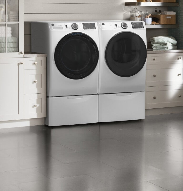 GE  7.8 cu. ft. Capacity Smart Front Load Electric Dryer with Sanitize Cycle - White (GFD55ESSNWW)