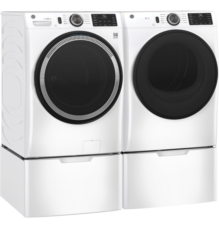 GE  7.8 cu. ft. Capacity Smart Front Load Gas Dryer with Sanitize Cycle - White (GFD55GSSNWW)