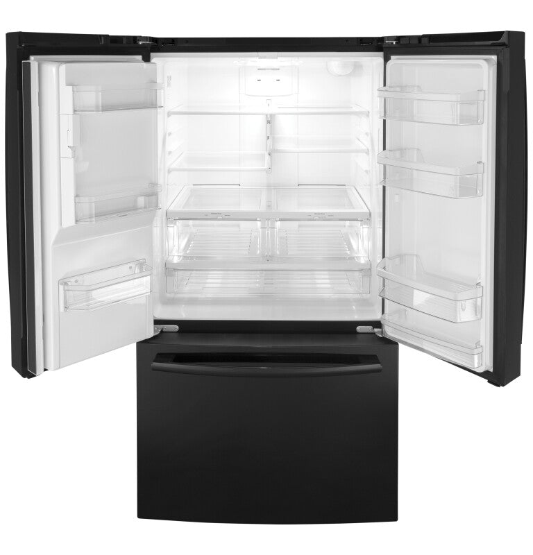 GE  25.7 Cu. Ft. French-Door Refrigerator - Black (GFE26JGMBB)