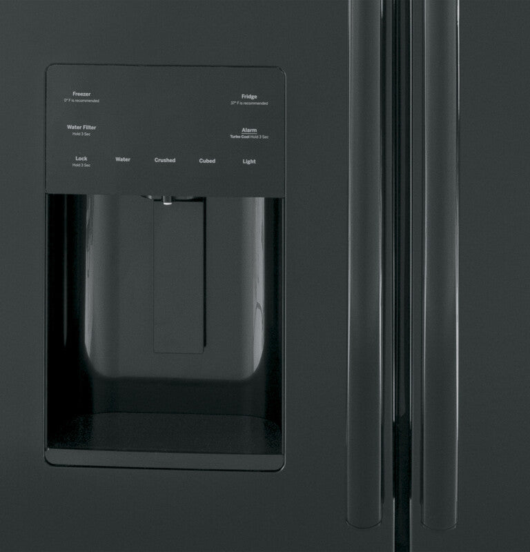 GE  25.7 Cu. Ft. French-Door Refrigerator - Black (GFE26JGMBB)