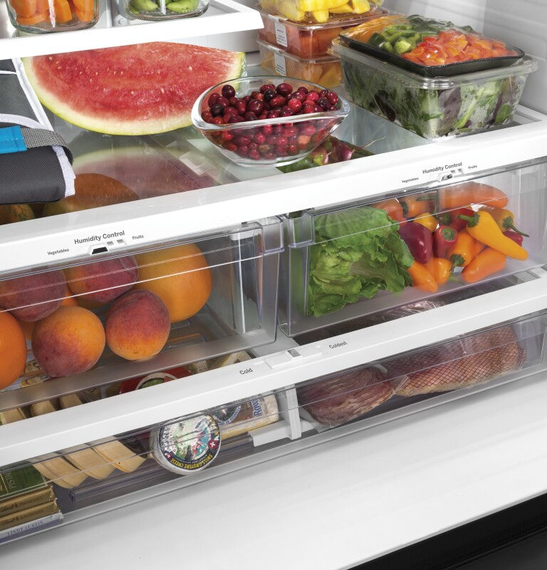 GE  25.7 Cu. Ft. French-Door Refrigerator - Black (GFE26JGMBB)