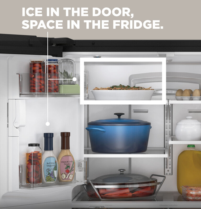 GE  25.7 Cu. Ft. French-Door Refrigerator - Black (GFE26JGMBB)