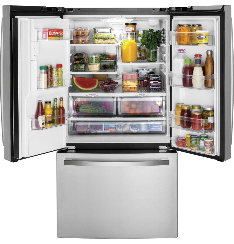 GE  25.7 Cu. Ft. Fingerprint Resistant French-Door Refrigerator - Fingerprint Resistant Stainless Steel (GFE26JYMFS)