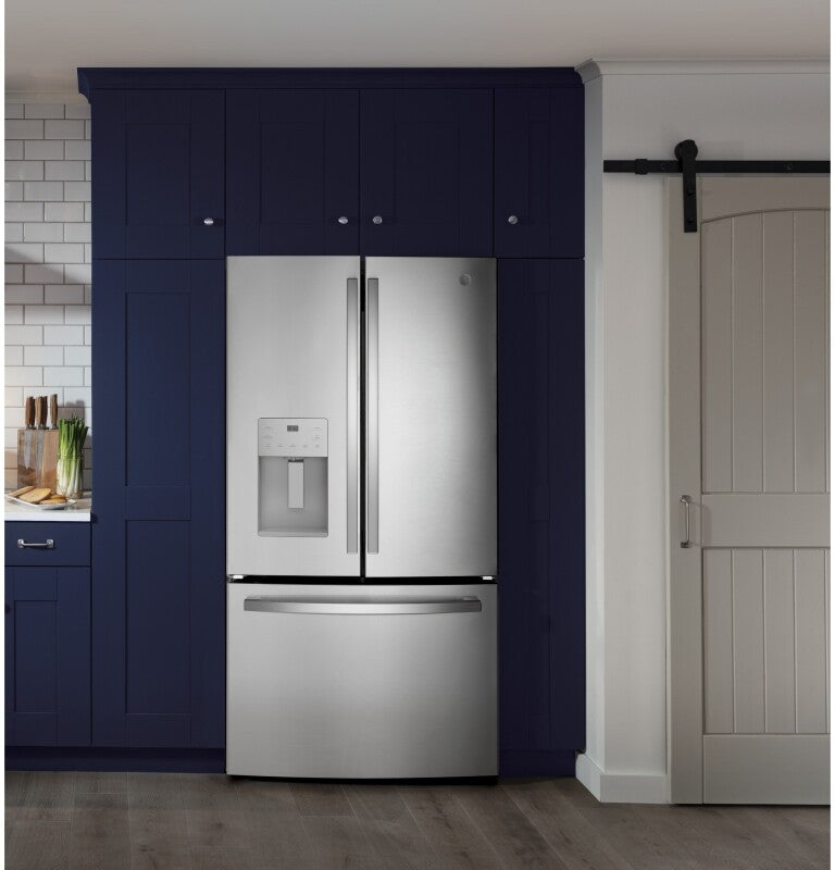 GE  25.7 Cu. Ft. Fingerprint Resistant French-Door Refrigerator - Fingerprint Resistant Stainless Steel (GFE26JYMFS)
