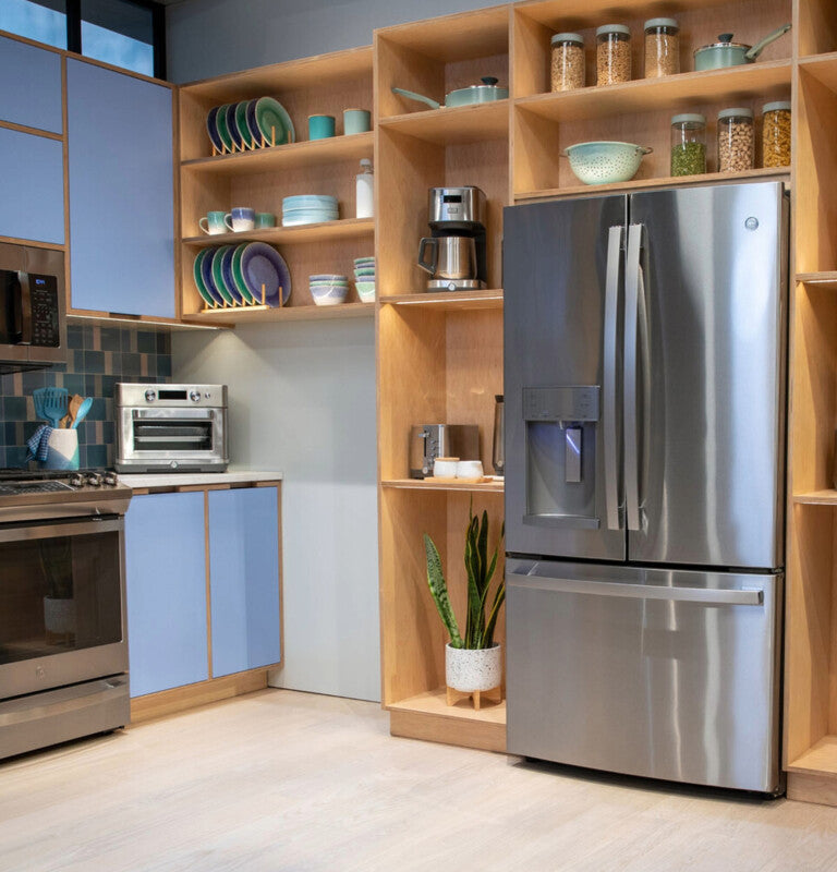 GE  27.7 Cu. Ft. Fingerprint Resistant French-Door Refrigerator - Fingerprint Resistant Stainless Steel (GFE28GYNFS)