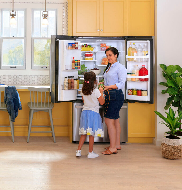 GE  27.7 Cu. Ft. Fingerprint Resistant French-Door Refrigerator - Fingerprint Resistant Stainless Steel (GFE28GYNFS)