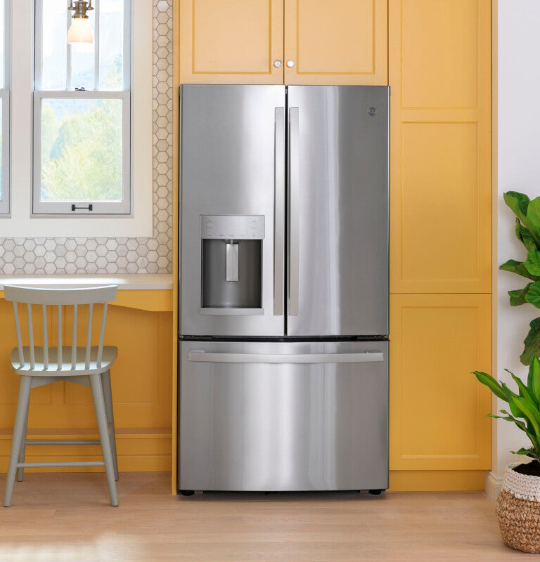 GE  27.7 Cu. Ft. Fingerprint Resistant French-Door Refrigerator - Fingerprint Resistant Stainless Steel (GFE28GYNFS)