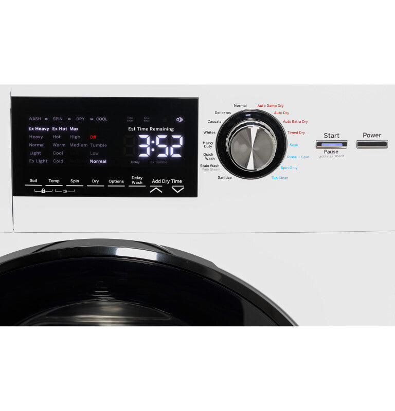 GE  24" 2.4 cu. ft.Capacity Front Load Washer/Condenser Dryer Combo - White (GFQ14ESSNWW)