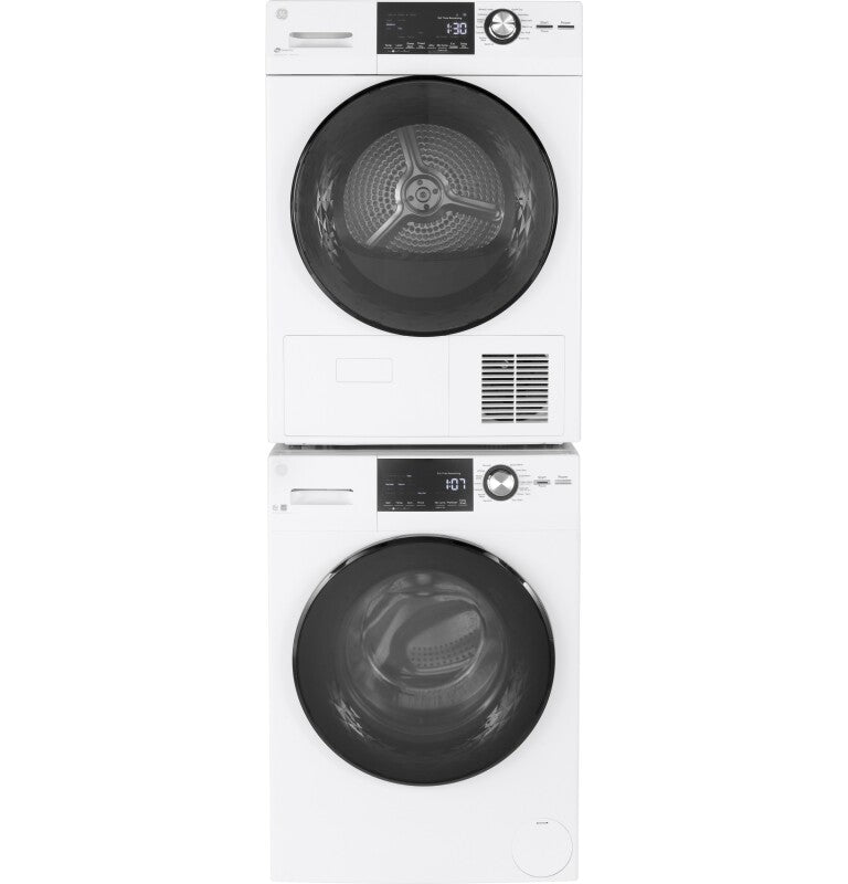 GE  24" 2.4 Cu. Ft. Front Load Washer with Steam - White (GFW148SSMWW)
