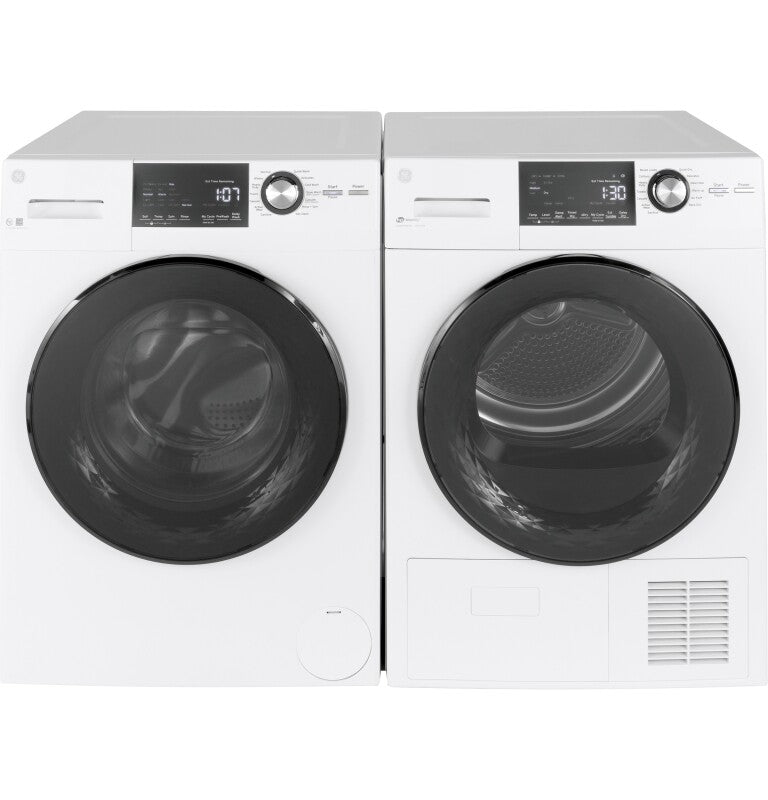 GE  24" 2.4 Cu. Ft. Front Load Washer with Steam - White (GFW148SSMWW)