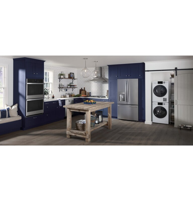 GE  24" 2.4 Cu. Ft. Front Load Washer with Steam - White (GFW148SSMWW)