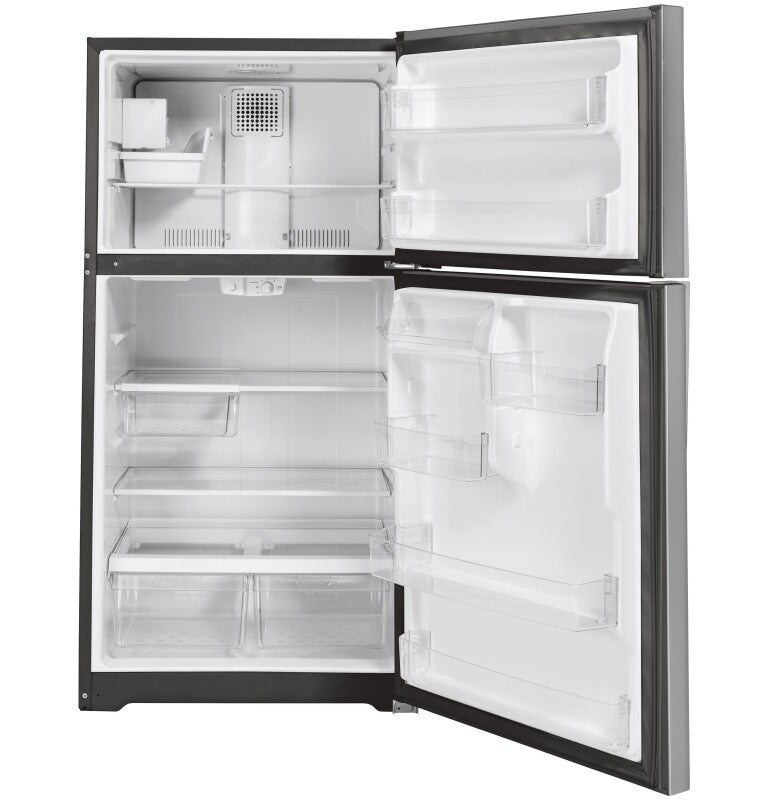 GE 29.8-Inch 19.2 Cu. Ft. Top-Freezer Refrigerator - Stainless Steel (GIE19JSNRSS)
