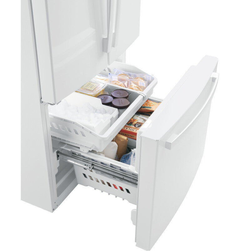 GE  24.7 Cu. Ft. French-Door Refrigerator - White (GNE25JGKWW)